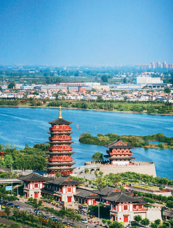 A scenic view of Luoyang Dayunhe Huiluocang