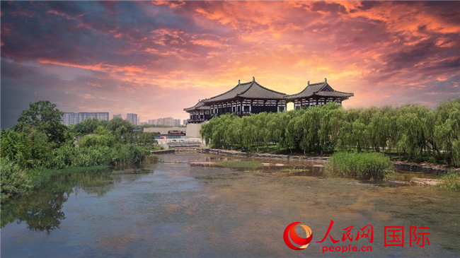 A scenic view of Luoyang Liuguogucheng
