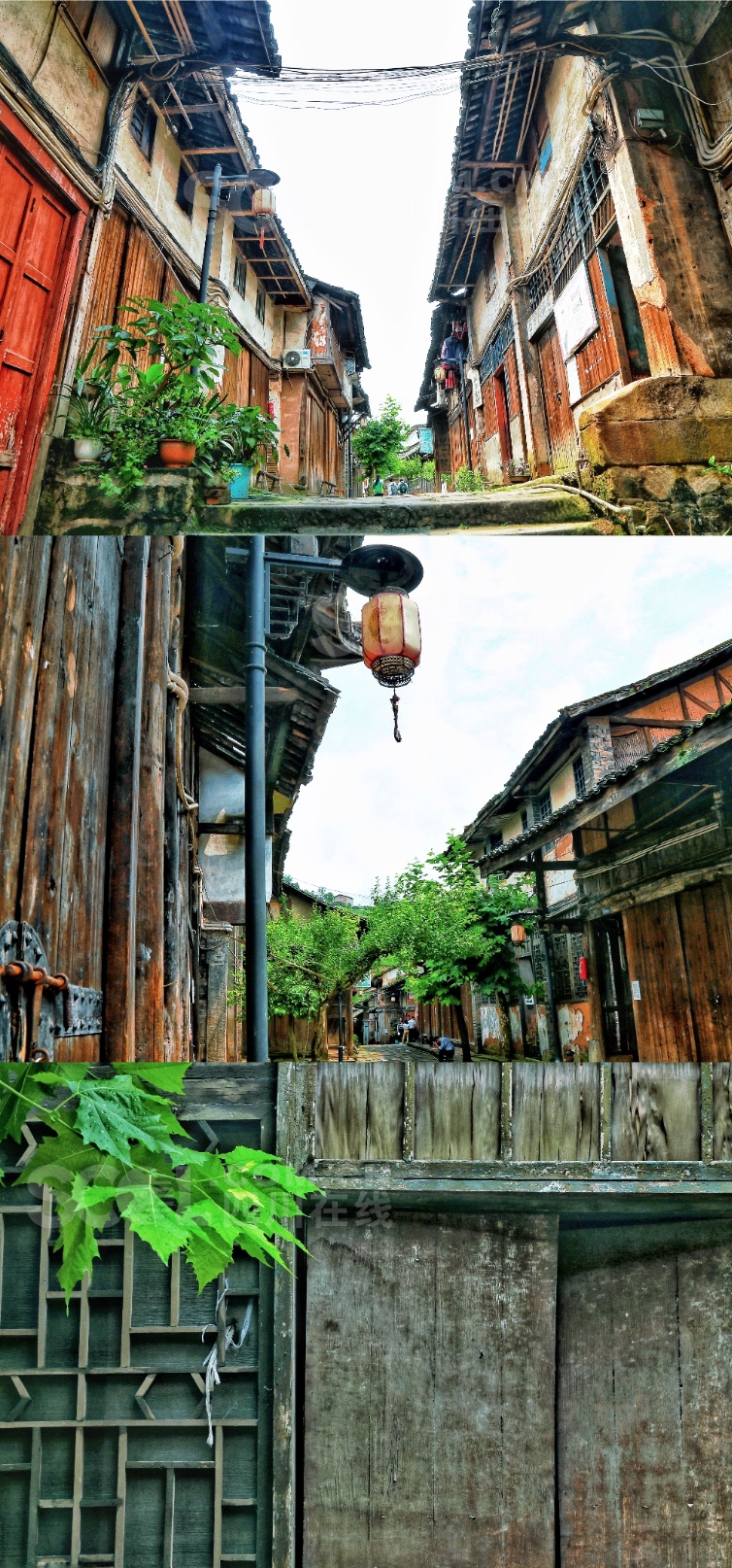 A scenic view of Luzhou Fubao Gujianzhuqun