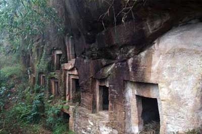 A scenic view of Luzhou Hejiang Yamuqun