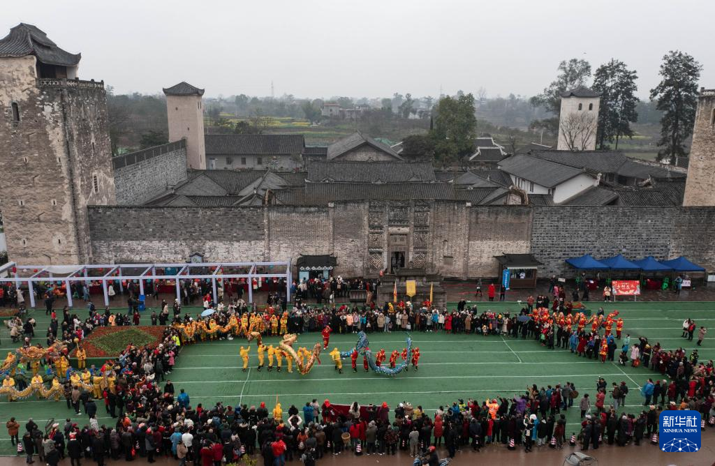 A scenic view of Luzhou Luxian Qushi Zhuangyuan