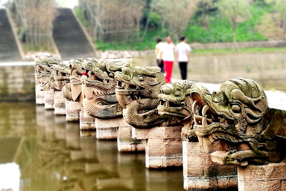 A scenic view of Luzhou Luxian Yuantongsi