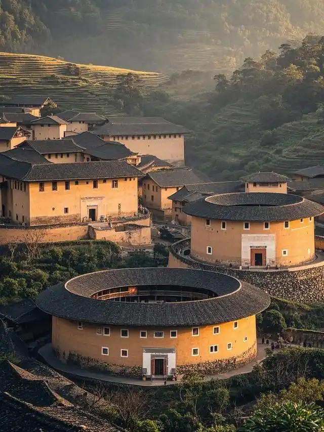 A scenic view of Meizhou Lianfeng Huaelou