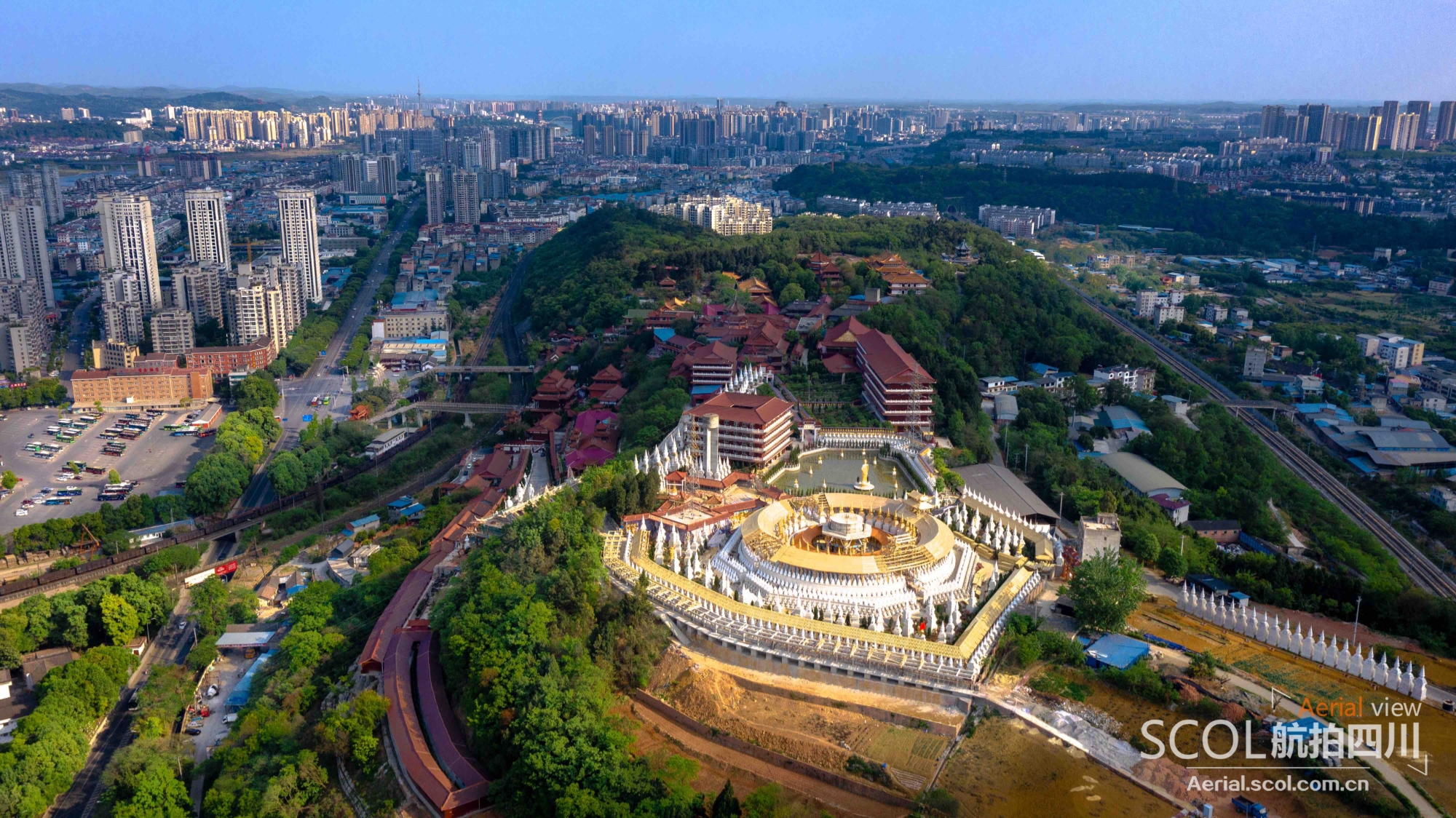 A scenic view of Mianyang Lanchimiao