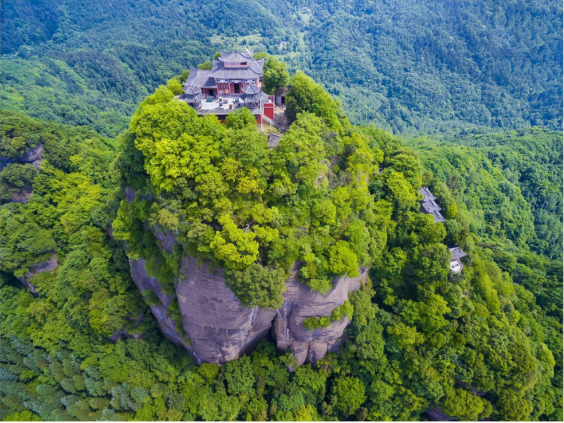 A scenic view of Mianyang Yuntaiguan