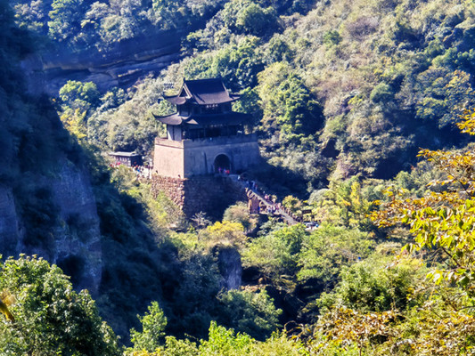 A scenic view of Nanchong Langzhong Guanyinsi