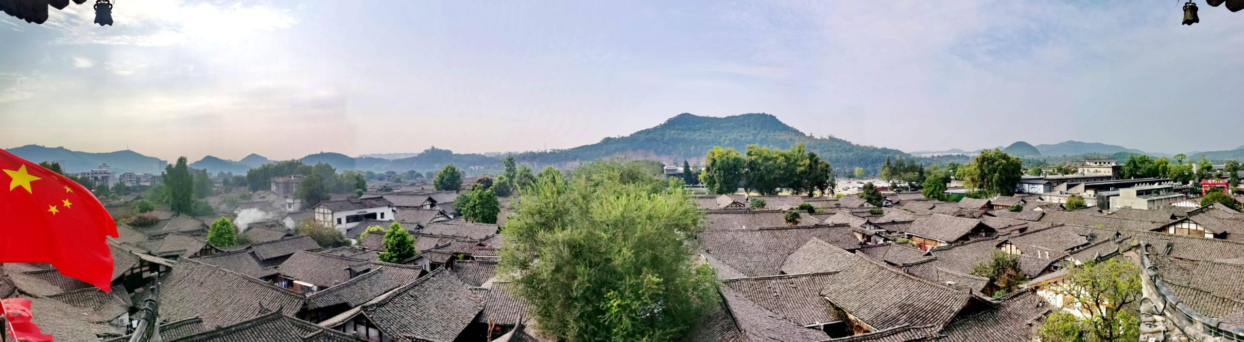 A scenic view of Nanchong Langzhong Guanyinsi