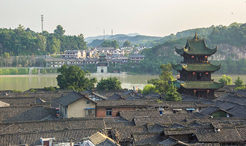 A scenic view of Nanchong Langzhong Yongansi