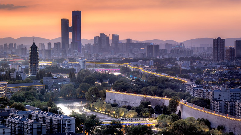 A scenic view of Nanjing Chengqiang