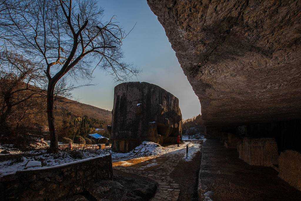 A scenic view of Nanjing Yangshan Beicai