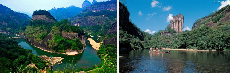 A scenic view of Nanping Wuyishan Yamuqun
