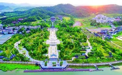 A scenic view of Nanping Zhuxi Mu