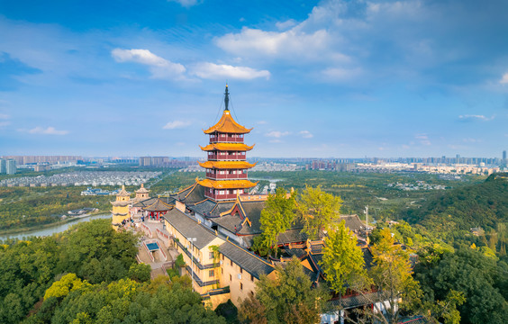 A scenic view of Nantong Guangjiao Chansi