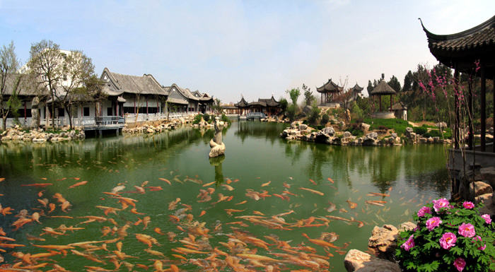 A scenic view of Nanyang Huazhoushuyuan