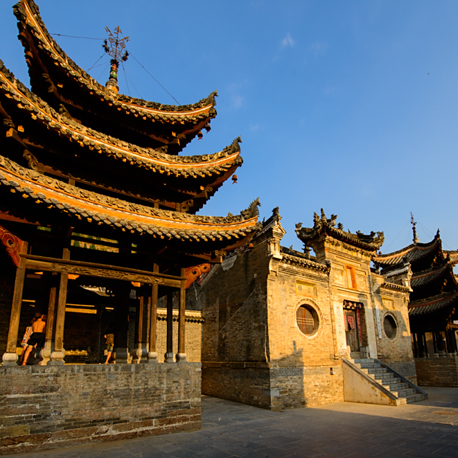 A scenic view of Nanyang Jingziguangujianzhuqun