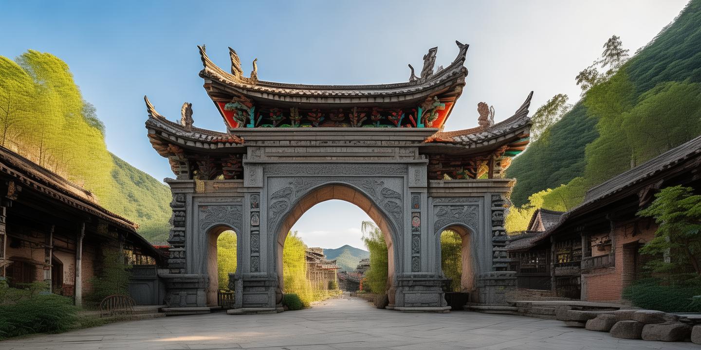 A scenic view of Neijiang Longchang Shipaifang