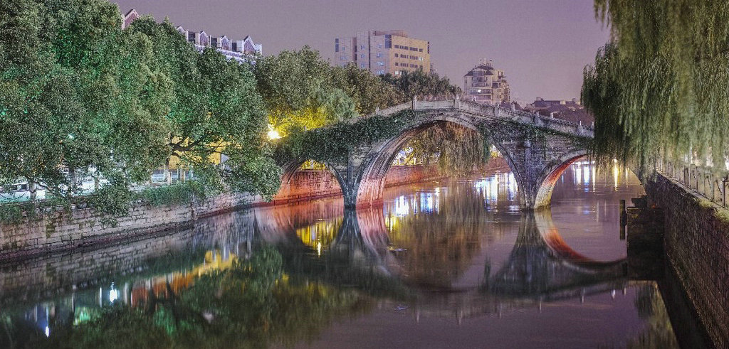 A scenic view of Ningbo Yuyao Tongjiqiao
