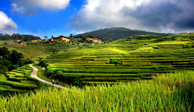 A scenic view of Ningde Fengqi Wushi Dazhai