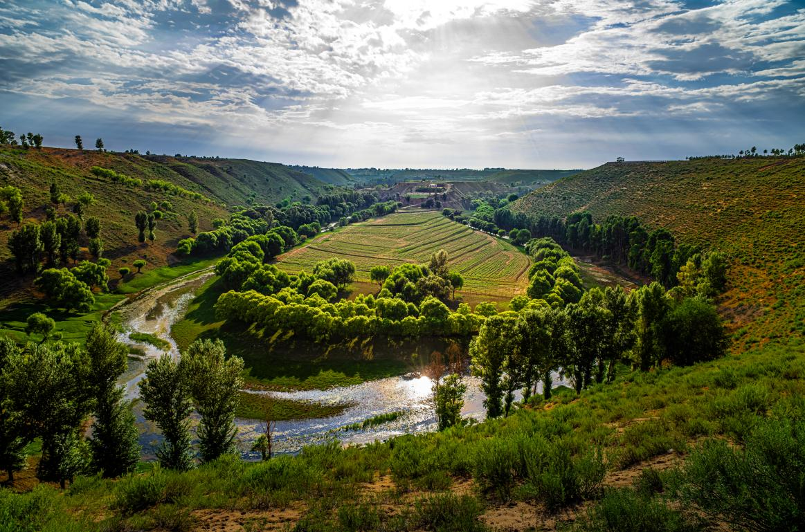 A scenic view of Ordos Salawusuyizhi