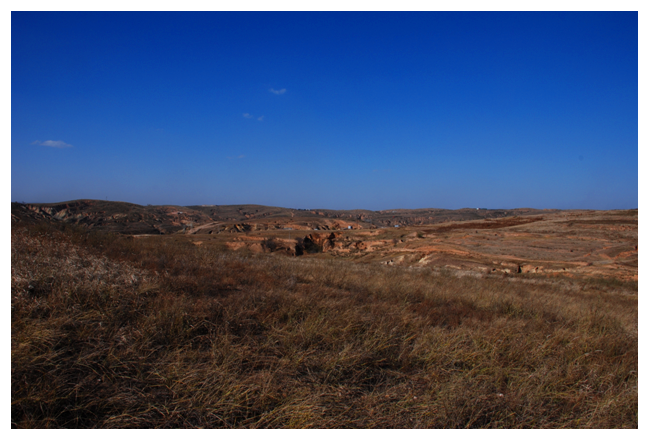 A scenic view of Ordos Zhukaigouyizhi