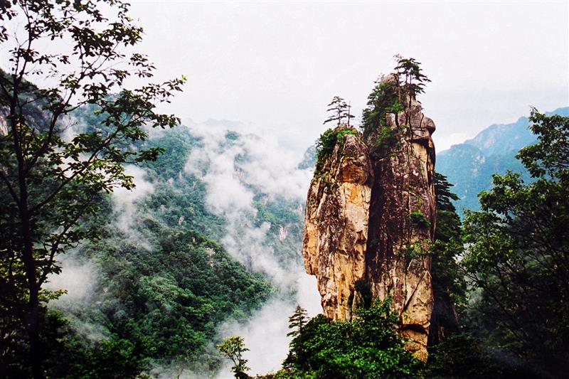 A scenic view of Pingdingshan Fuchengyizhi