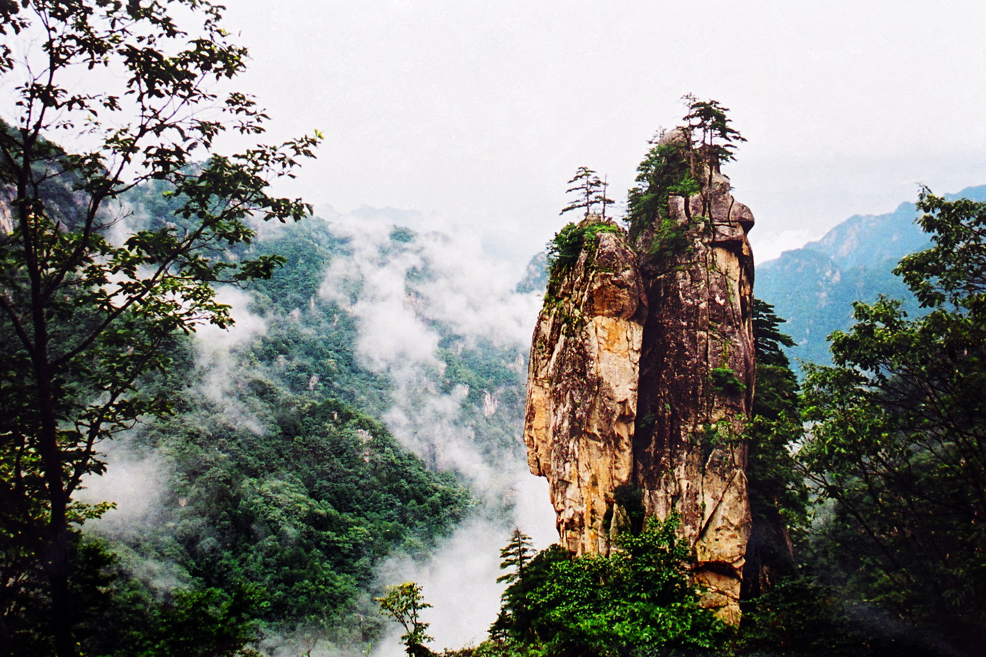 A scenic view of Pingdingshan Meishanyizhi