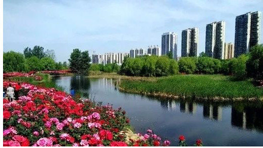 A scenic view of Pingdingshan Yushan'Ejunzhengdaxuejiuzhi