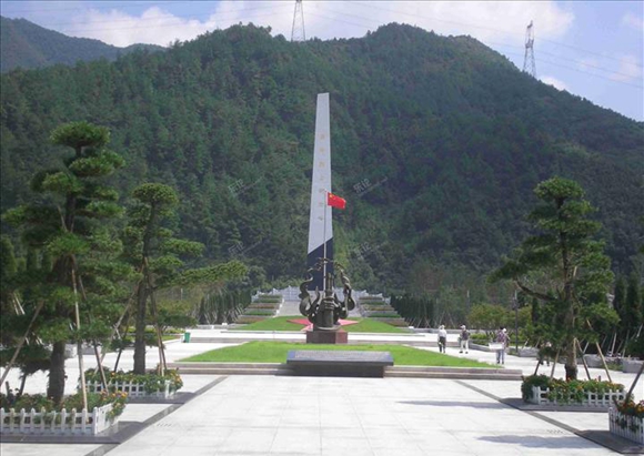 A scenic view of Pingdingshan Yushan'Ejunzhengdaxuejiuzhi
