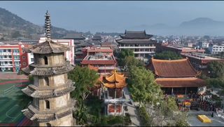 A scenic view of Putian Longhua Shuangta