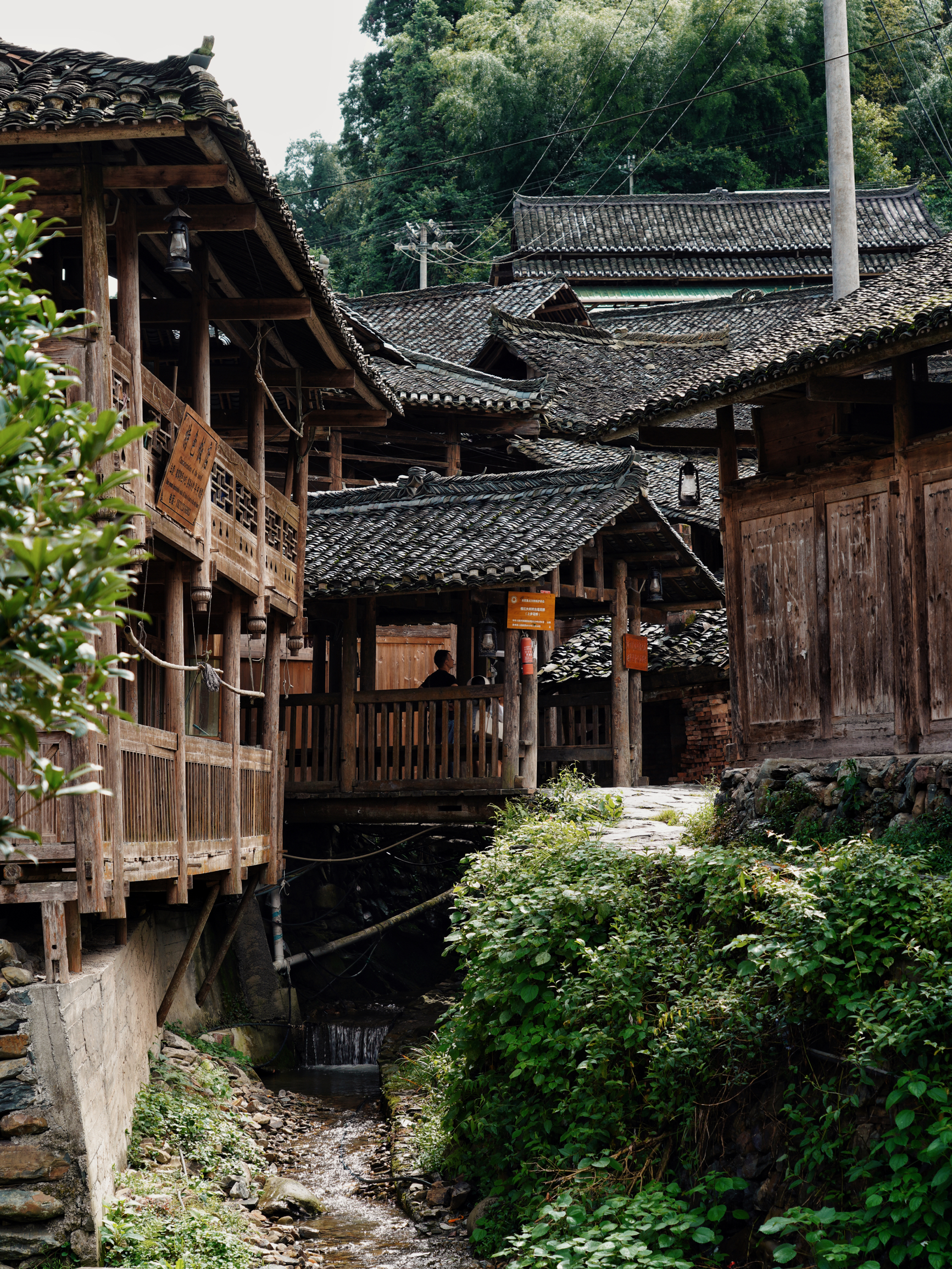 A scenic view of Qiandongnan Rongjiang Dalicun Gujianzhuqun