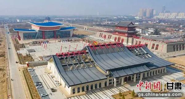 A scenic view of Qingyang Helianwan Shanganning Sheng Suweiai Zhengfu Jiuzhi