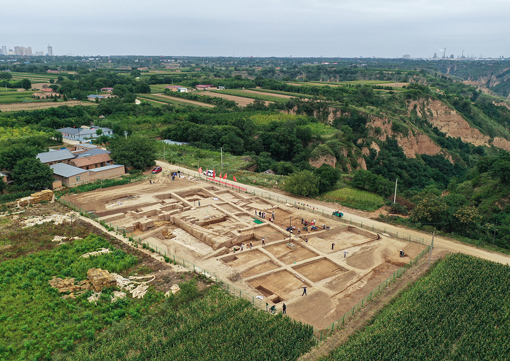 A scenic view of Qingyang Nanzuo Yizhi