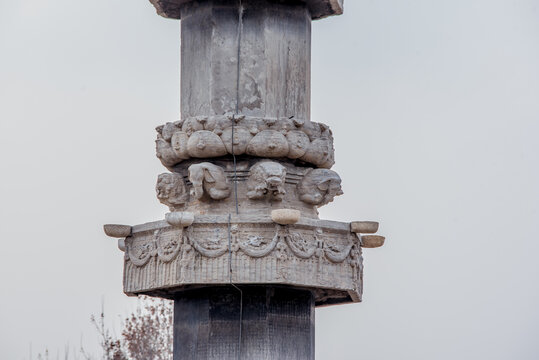 A scenic view of Qinhuangdao Dafo Ding Zunsheng Dharani Sutra Pillar
