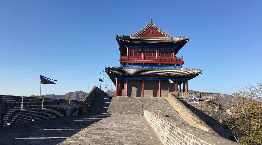 A scenic view of Qinhuangdao Great Wall Jiumentou