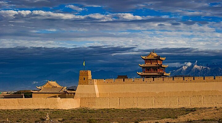 A scenic view of Qinhuangdao Great Wall Shanhaiguan