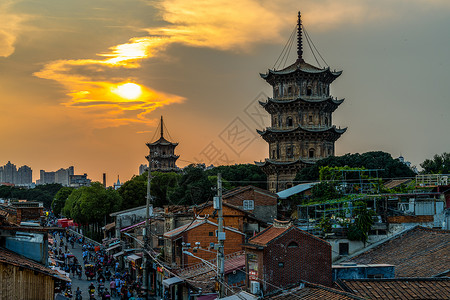 A scenic view of Quanzhou Kaiyuansi