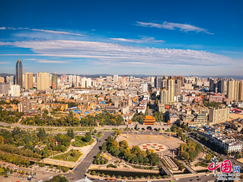 A scenic view of Qujing Dahe Yizhi