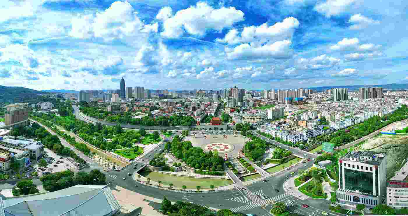 A scenic view of Qujing Dahe Yizhi