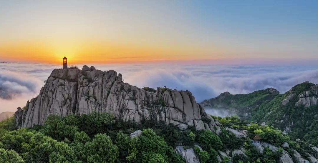 A scenic view of Rizhao Dantu Yizhi