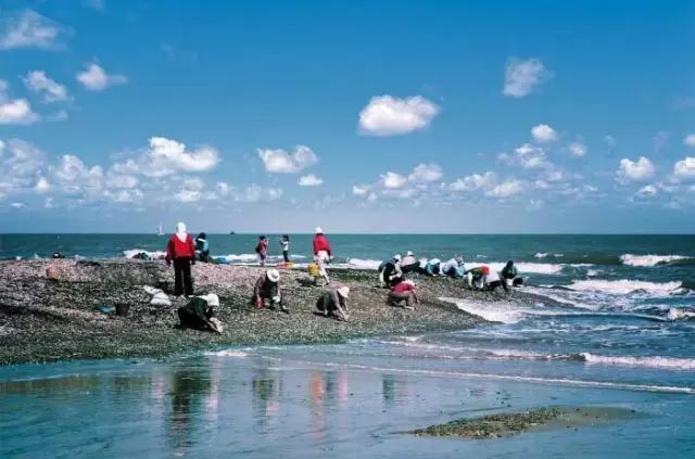 A scenic view of Rizhao Dantu Yizhi