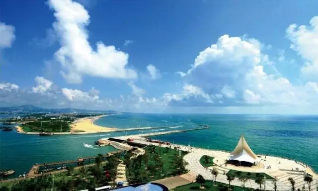 A scenic view of Rizhao Dantu Yizhi