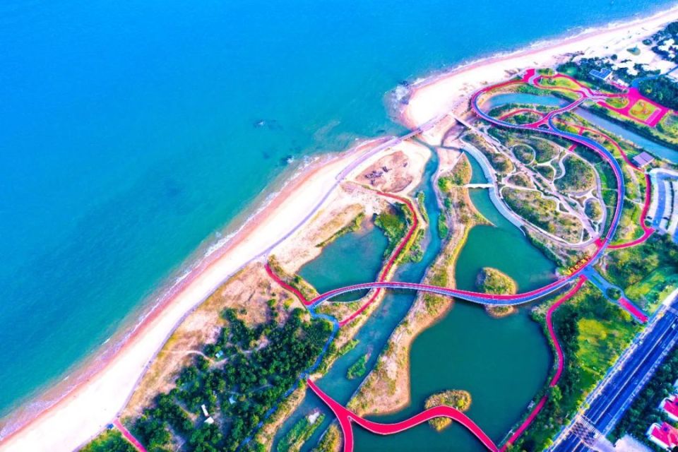A scenic view of Rizhao Donghaiyu Yizhi