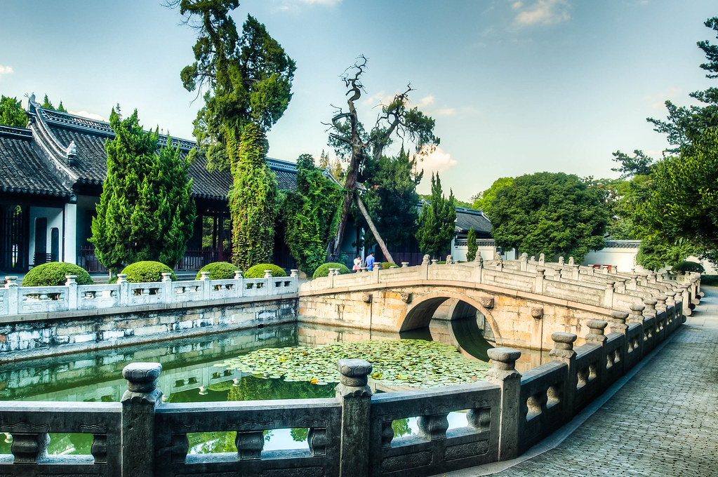 A scenic view of Shanghai Jiading Kongmiao