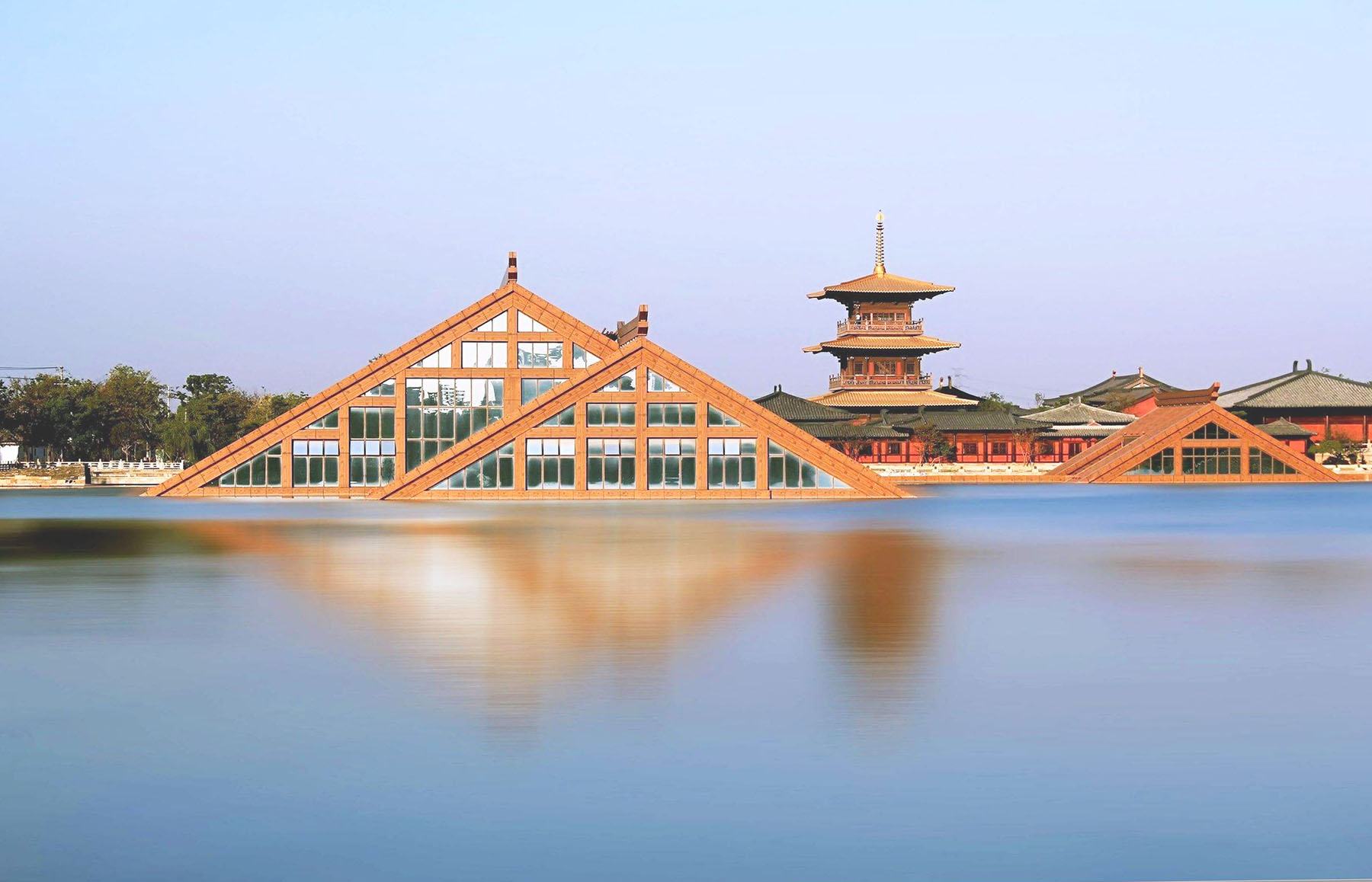 A scenic view of Shanghai Songjiang Guangfulin Yizhi