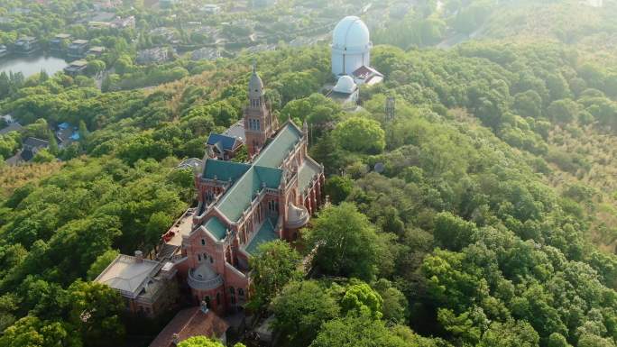 A scenic view of Shanghai Songjiang Sheshan Tianwentai