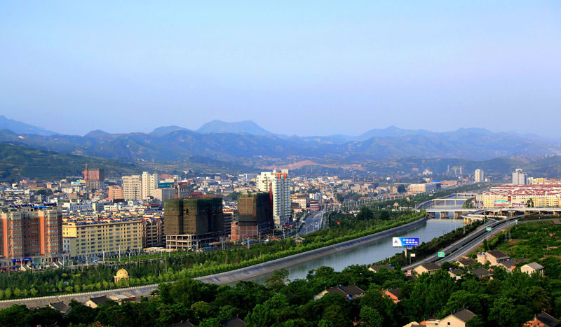 A scenic view of Shangluo Luobang Guild Hall