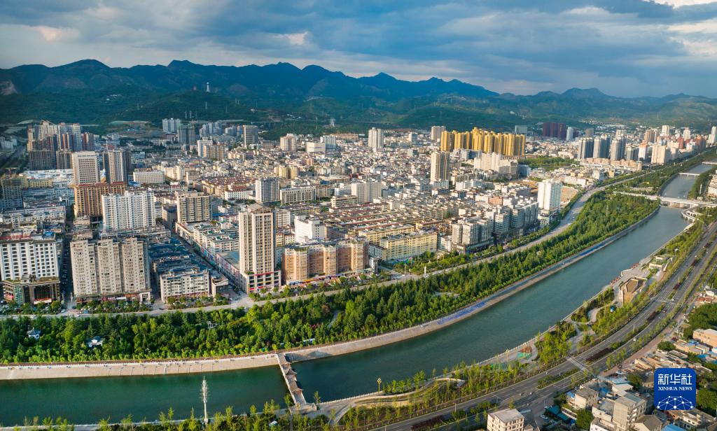 A scenic view of Shangluo Zijing Site
