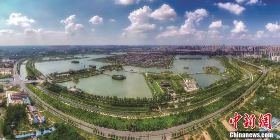 A scenic view of Shangqiu Zhechenggucheng