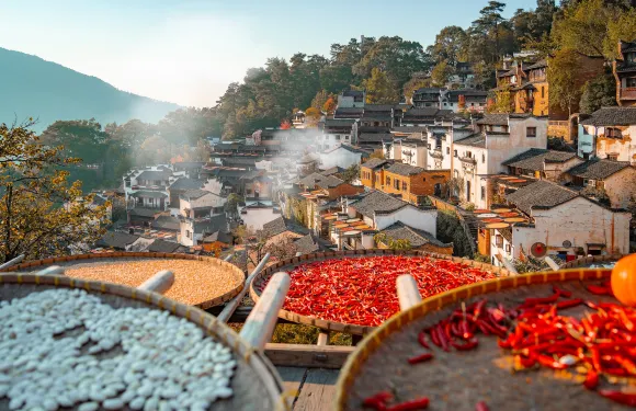 A scenic view of Shangrao Fengshan Chashi Zongci