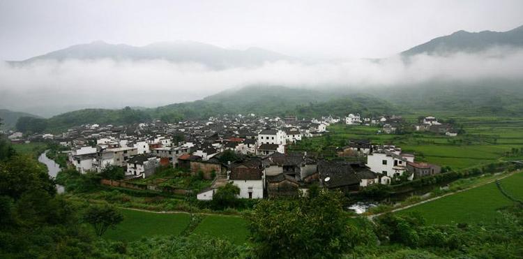 A scenic view of Shangrao Likengcun Minju